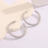 Hollow Tube Hoop Earrings for Women by Ginger Lyne 2" Gold Stainless Steel Lightweight - 2 of 4