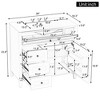 Mshliw 36" Freestanding Bathroom Vanity with Sink, 3 Drawers & Adjustable Shelf, MDF & Rubberwood Cabinet, Faucet Not Included - 4 of 4