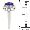 Slickblue Contemporary Amethyst Fashion Ring for Women - 5.05 Ct. Cubic Zirconia, Size 5-10 - 4 of 4