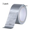 3 Pack Duct Tape Heavy Duty Waterproof, Strong Adhesive Silver Duct Tape Bulk for Indoor Outdoor Repairs - 2 of 4