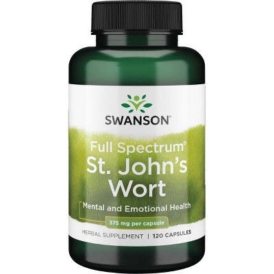 Swanson St. John's Wort (Aerial Parts) Capsules, 375 mg, 120 Count