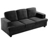 CAVINAS Modern Velvet Loveseat Sofa, Comfortable 2 Seater Couch with Deep Seating and High-Density Foam, Loose Back Cushions, Wide Arms - 4 of 4