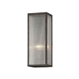 Troy Lighting Tisoni 1 - Light Wall Light in  French Iron Clear Ribbed Shade - 1 of 1