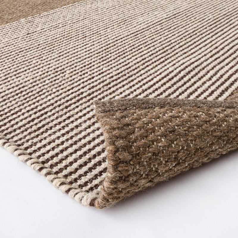 Hillside Hand Woven Wool/Cotton Area Rug Brown - Threshold™ designed with Studio McGee, 4 of 5