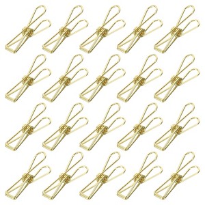 Unique Bargains Wire Hollow Out Clips Metal Prevent Tearing Pages Home Office Paper Clip 100 Pcs - 1 of 4