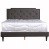 Passion Furniture Deb Dark Grey Adjustable Queen Panel Bed - 2 of 4