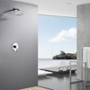 SUMERAIN Bathroom Shower Faucet with Valve, 8" Rain Shower Head and Faucet Set Single Handle, Chrome - 3 of 4