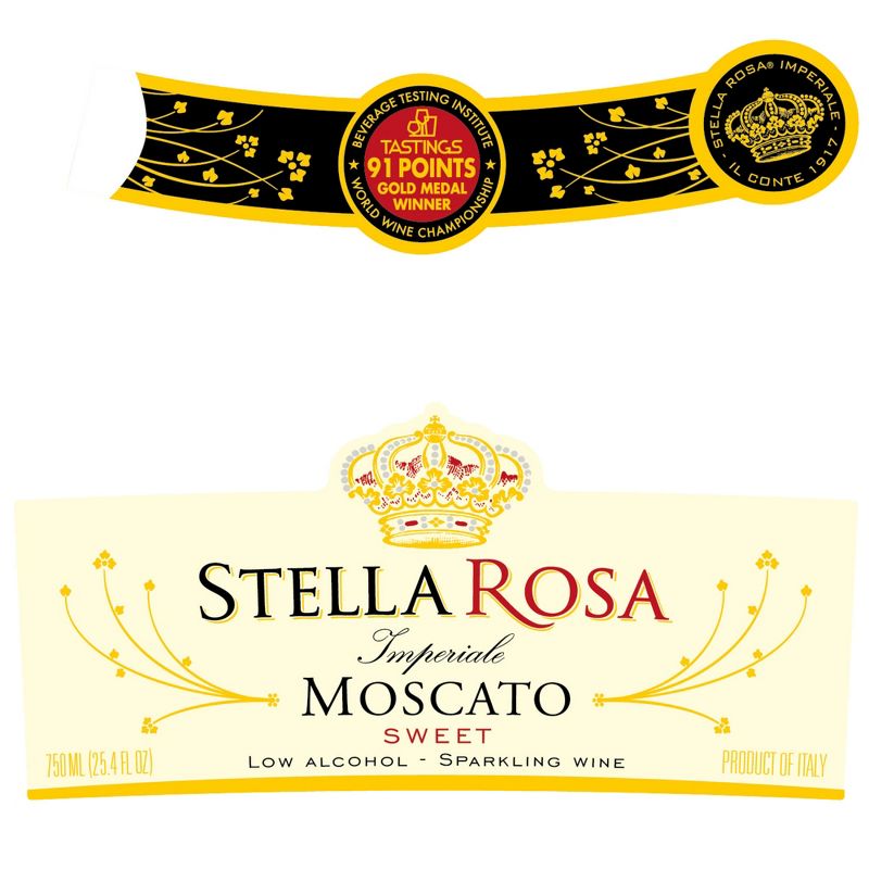 Stella Rosa Imperiale Moscato Wine - 750ml Bottle, 4 of 11