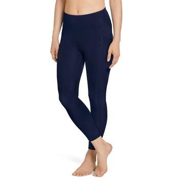 Yogalicious - Women's Nude Tech High Waist Side Pocket 7/8 Ankle Legging  With Curved Yoke - Copper Coin - Medium : Target