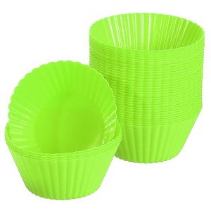 Unique Bargains Silicone Non-Stick Heat Resistant Baking Cups - 1 of 4