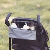 Diono Buggy Buddy Universal Stroller Organizer, Cup Holders, Secure Attachment, Zippered Pockets, Gray - 4 of 4
