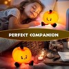 Pumpkin Night Light, LED Lamp, Silicone Dimmable Nursery Nightlight, Silicone Rechargeable Bedside Touch Lamp, Funny Office Desk, Halloween Decor - 3 of 3