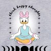 Girls' - Disney - Daisy Think Happy Thoughts Graphic Long Sleeve Fleece Sweatshirt - 2 of 4