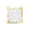 Haus of Brilliance 10K Yellow Gold Princess-cut Composite 18-stone Diamond Earrings - 3 of 4