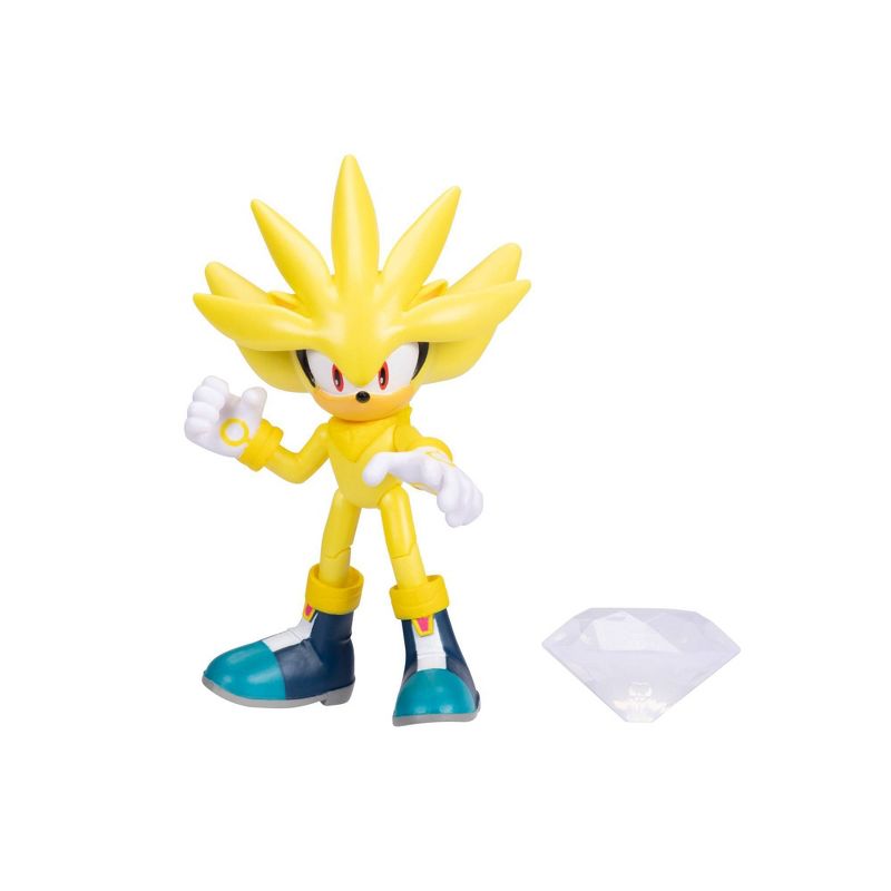 Sonic the Hedgehog Super Silver Action Figure with White Emerald Accessory, 3 of 8