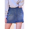 Women's Abbey Sequined Hearts Denim Mini Skirt - Mainstrip - 3 of 4