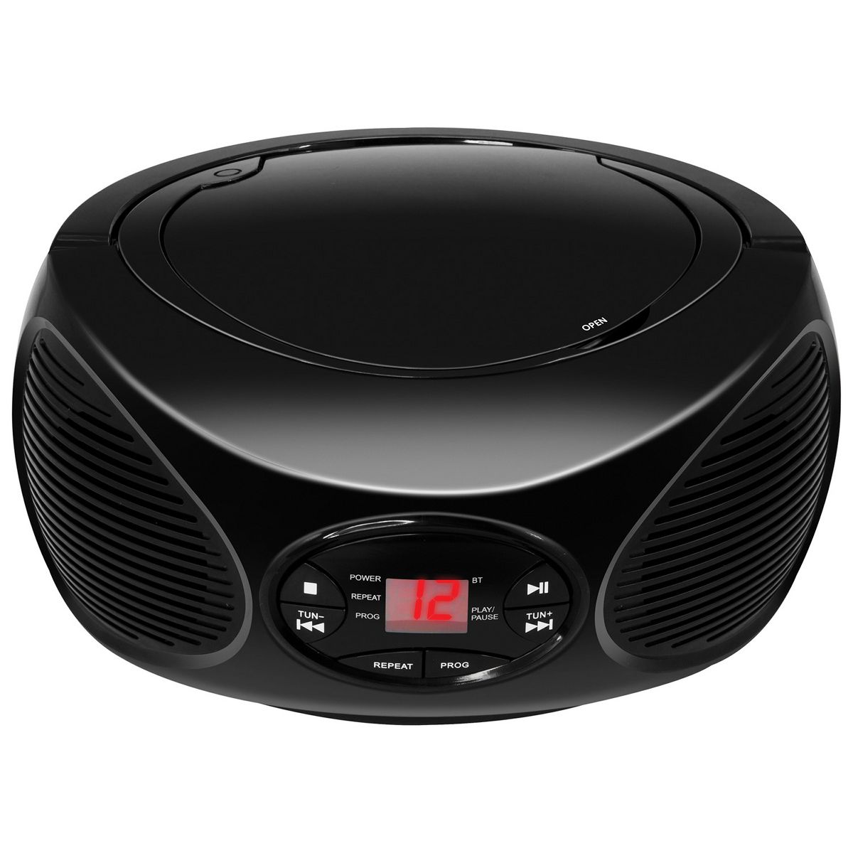 GPX® Bluetooth® CD/FM Radio Boom Box, Black, BCB119B - thumbnail 2