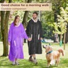 Inhand Gray Fuzzy Wearable Hoodie Blanket - Oversized Cozy Polyester Sweatshirt for Women, One Size Fits All - The Perfect Warm Gift - 4 of 4