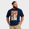 Latino Heritage Month Adult Graphic Frida Kahlo Short Sleeve T-Shirt - Navy Blue - 2 of 3