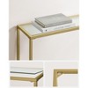 VASAGLE Entryway Table, Console Table, Tempered Glass Tabletop, Modern Sofa Table, Easy Assembly, with Adjustable Feet - 4 of 4
