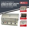 Bull Lonestar 4 Burner 30'' Stainless Steel Gas Bbq Grill Head, Liquid Propane - 3 of 4