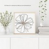 Wall Decor - Metallic Layered Wire Flower Sculpture - Contemporary Hanging Accent for Living Room, Bedroom, or Kitchen by Lavish Home (Silver/Gold) - image 4 of 4