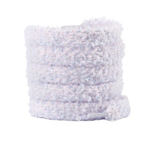 INSPIRE CHIC Flat Fuzzy Contrast Color Wide Fat Soft Fluffy Shoelaces for Sneakers 0.47 Inch 1 Pair - 1 of 4