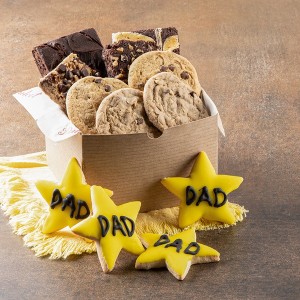 Dulcet Gift Baskets Father's Day Gift Basket, Cookies and Brownies Food Gifts for Men, Father, Grandfather, Stepfather, Father-In-Law, and Husband - 1 of 4