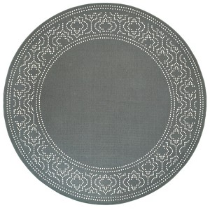 Oriental Weavers Marina 1247X Grey/ Ivory Indoor/Outdoor Area Rug - 7'10" Round - 1 of 1