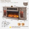 SinCiDo Farmhouse 70" Fireplace TV Stand, for 80" TV, Entertainment Center w/ Fireplace, Remote Control, 3 Types 3D Flames, Storage Cabinet & 2 Drawer - 4 of 4