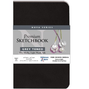 Stillman & Birn Nova Series - Softcover Sketchbook - Portrait 5 x 8 - 150gsm Grey Paper - 1 of 1