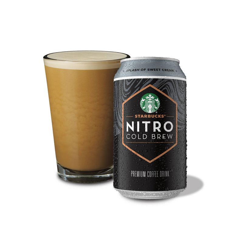 Starbucks Nitro Cold Brew Splash of Sweet Cream Coffee Drink - 9.6 fl oz Bottle, 4 of 5