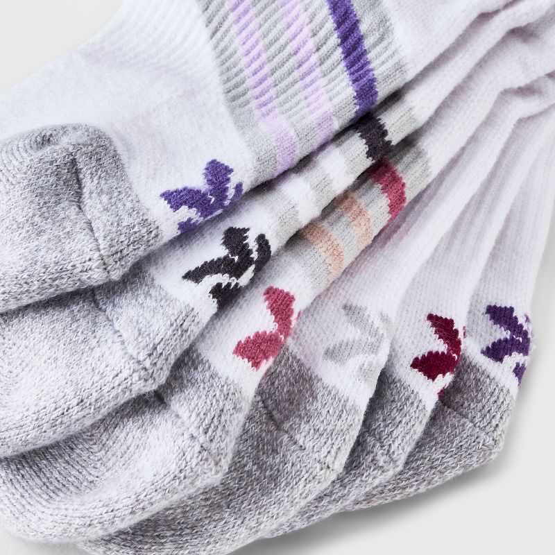 Women's 6pk Varsity Striped No Show Athletic Socks - All In Motion™ 4-10, 4 of 5