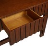 CAVINAS 52" Farmhouse Console Table with 3 Fluted Drawers,Sofa Table with Solid Wood Legs,Mid-Century Entryway Table for Living Room,Hallway - 4 of 4
