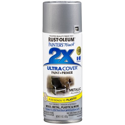 Rust-Oluem 12oz 2X Painter's Touch Ultra Cover Spray Paint Aluminum