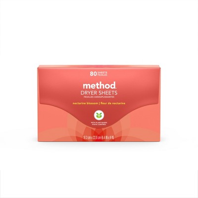 Method Nectarine Blossom Dryer Sheets - 80ct