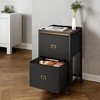 4-Drawer Mobile File Cabinet with Wheels - Versatile Rolling Storage Cabinet for Home Office, Fits A4/Letter Size Files & Printer Stand - 2 of 4