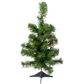 Northlight 1.5 FT Pre-Lit Medium Blackwater Fir Artificial Christmas Tree, Clear Lights