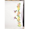 Tobin Stamped For Embroidery Pillowcase Pair 20"X30"-Hummingbird - 2 of 2