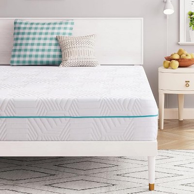 BAFODE 10 Inch Full/Twin XL Memory Foam Mattress,Cooling Gel Charcoal Fiberglass Free Mattress Bed in a Box
