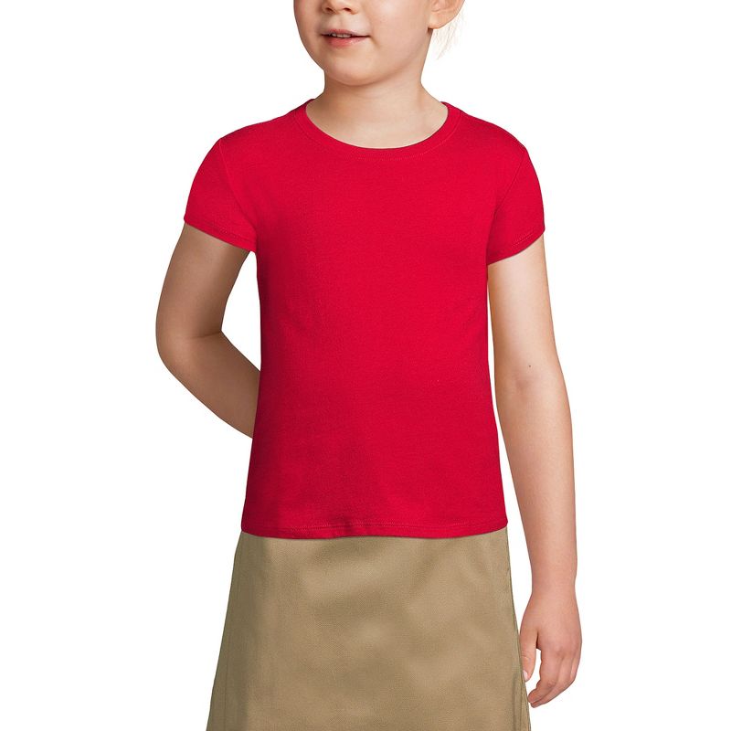 Lands' End School Uniform Kids Short Sleeve Essential T-shirt, 3 of 4