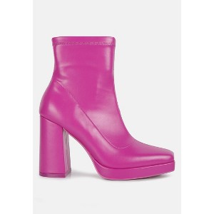 Tintin Square Toe Ankle Heeled Boots Women - 1 of 4