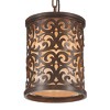 CWI Lighting Nicole 1 Light Drum Shade Mini Pendant With Brushed Chocolate Finish - 2 of 4