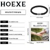 DOMETOUR Couple Bracelet, Pu Leather Rope Woven Men's And Women's Style Personality Simple Style Couple Bracelet Fashion Accessories - 3 of 4