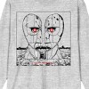 Pink Floyd Division Bell Drawing Crew Neck Long Sleeve Athletic Heather Men's Tee - 2 of 2