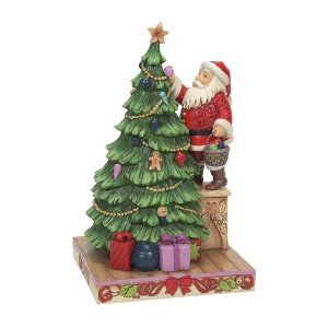 Jim Shore 9.0 Inch Most Wonderful Time Of The Year Santa Christmas Santa Figurines - 1 of 3