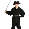 HalloweenCostumes.com One Size  Men  Mens Pirate Costume Shirt with Belt | Black, Black - 2 of 3