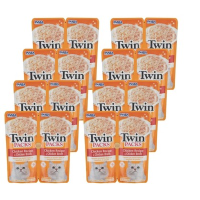 Inaba Chicken Recipe in Chicken Broth Cat Food Twin Pack - Case of 8/2.8 oz