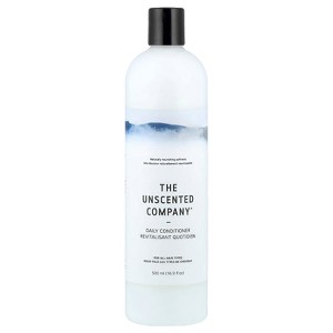 The Unscented Company Daily Conditioner, For All Hair Types, Fragrance Free, 16.9 fl oz (500 ml) - 1 of 3