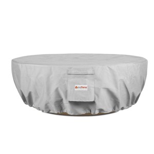 Sedona Round Fire Pit Cover Gray - Real Flame - 1 of 4